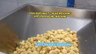 خط بسته بندی پف توفو منجمد VFFS با کیفیت بالا با وزن کش 14 سر