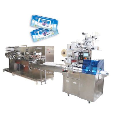 دستگاه بسته بندی دستمال مرطوب 3 کیلو وات / دستگاه بسته بندی تمام اتوماتیک CE