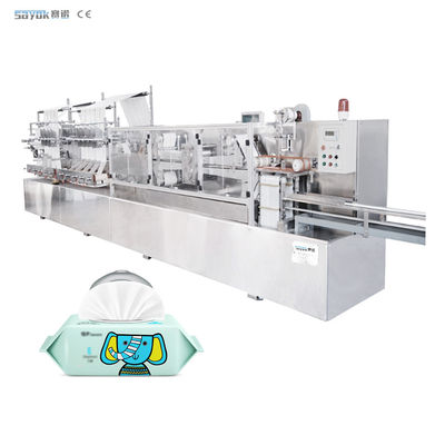 250-350 برش / دقیقه سرعت بالا ماشین پاک کننده مرطوب 220v خط بسته بندی خودکار کامل