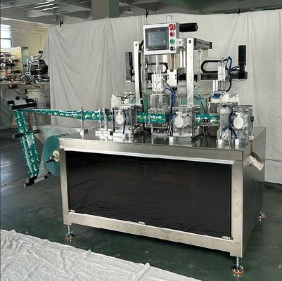 220 ولت 50 هرتز 3KW ولتاژ پایین کنترل سرو دستکش PE خودکار بسته بندی بسته بندی ماشین مهر 4 طرفه