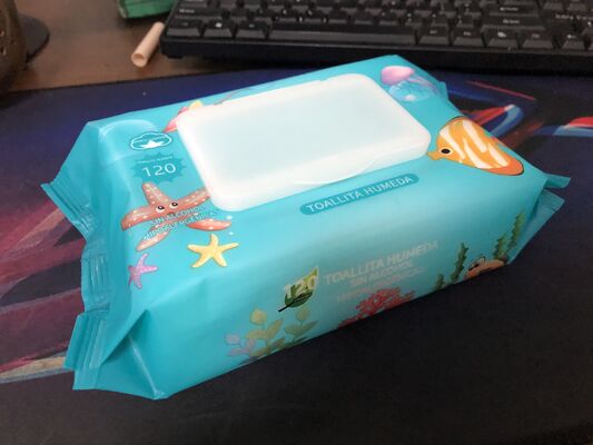 راه حل بسته بندی پوشک های مرطوب متنوع سازگار با مواد بسته بندی متعدد ارائه بسته بندی امن و بهداشتی