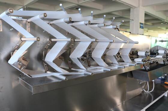 Compact baby wipes making packing line featuring continuous feeding and high speed operation for large scale manufacturing