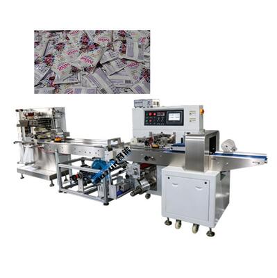 Good price قیمت رقابتی 5-30 PC پاکسازی پاکت خیس بسته بندی راه حل با یک خط برش خودکار آنلاین